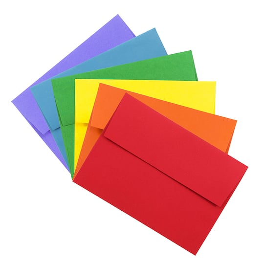 JAM Paper 4.75&#x22; x 6.5&#x22; Assorted Colors Invitation Envelopes, 150ct.